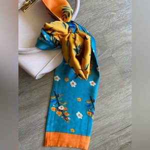 Twilly Scarf Decor for bag Floral Prints